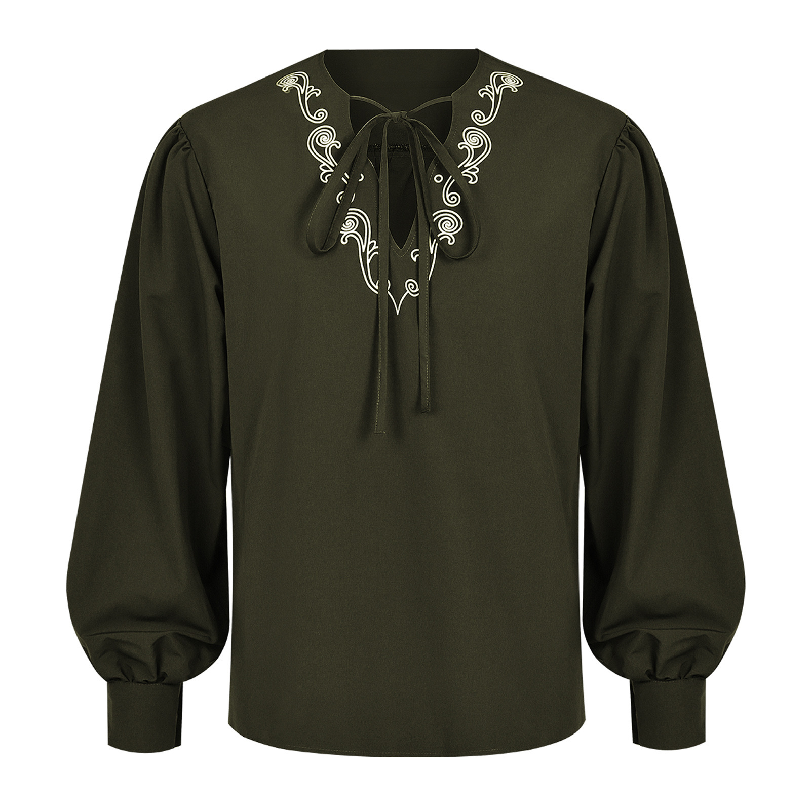 Renaissance Pirate Shirt Vikin - đánh giá và giá Medieval Gothic Lace Up Pirate Shirt